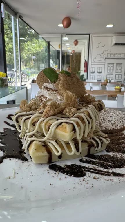 Waffle o Pancakes Tiramusú